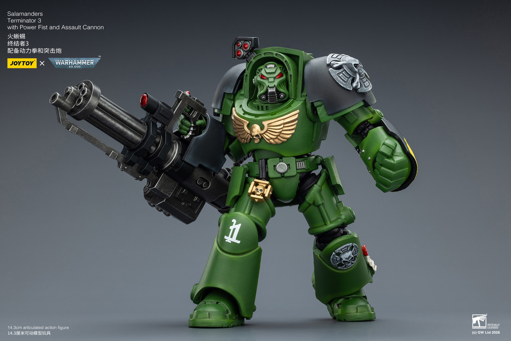 Salamanders Terminator 3 with Power Fist and Assault Cannon - view 13