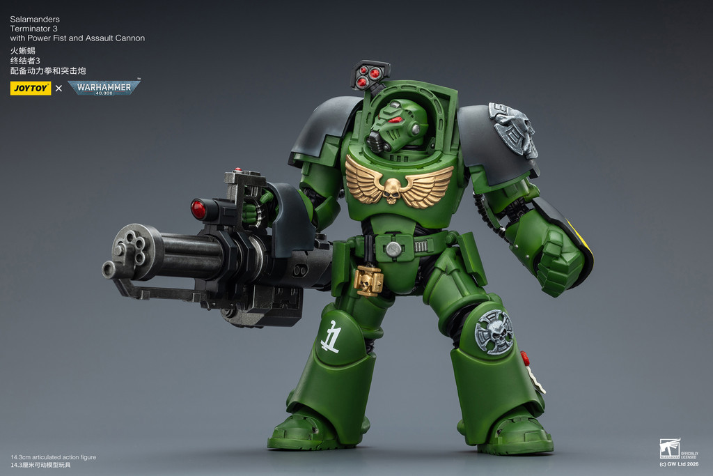 Salamanders Terminator 3 with Power Fist and Assault Cannon - view 10