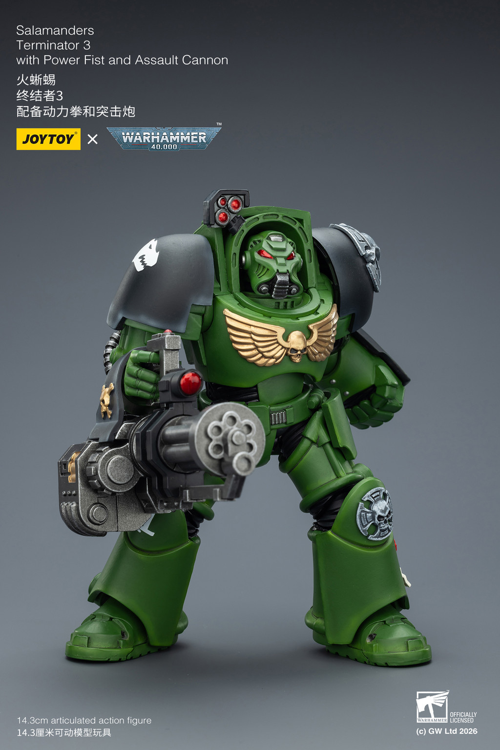 Salamanders Terminator 3 with Power Fist and Assault Cannon - view 11