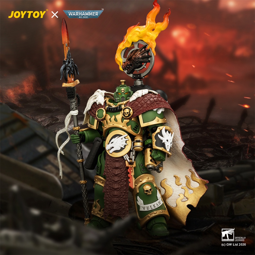 Salamanders Vulkan He'stan, the Forgefather with the Spear of Vulkan and the Gauntlet of the Forge - main product image