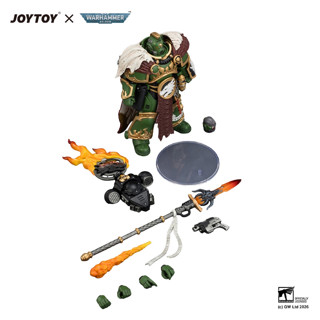 Salamanders Vulkan He'stan, the Forgefather with the Spear of Vulkan and the Gauntlet of the Forge - view 6