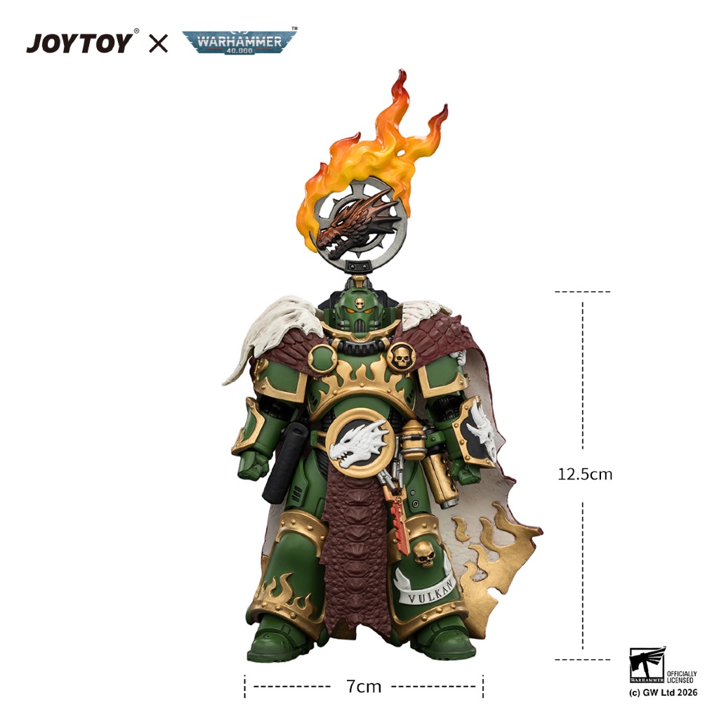 Salamanders Vulkan He'stan, the Forgefather with the Spear of Vulkan and the Gauntlet of the Forge - view 7
