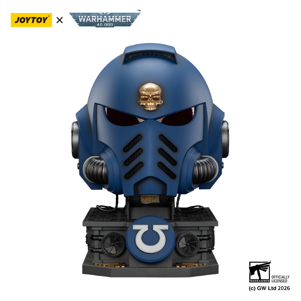 Ultramarines Captain MkX Helmet & Display Stand - view 2