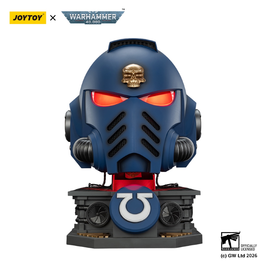 Ultramarines Captain MkX Helmet & Display Stand - view 6
