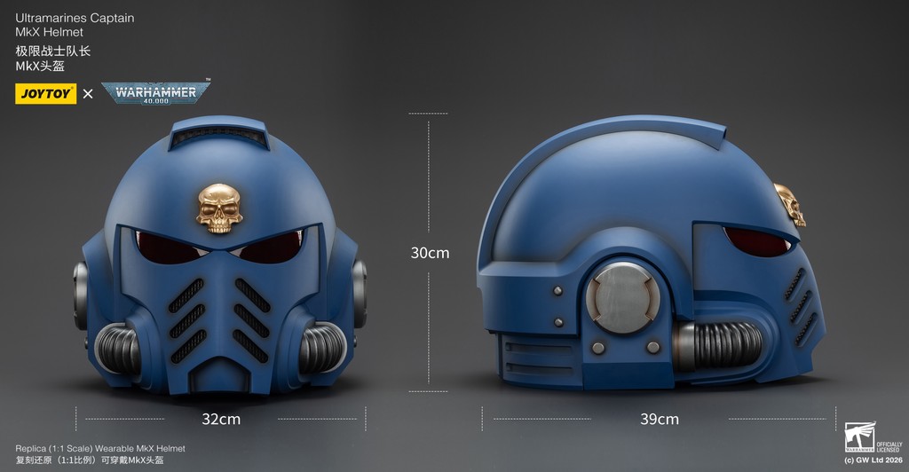 Ultramarines Captain MkX Helmet - view 17
