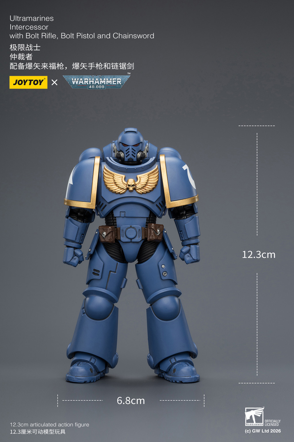 Ultramarines Intercessor with Bolt Rifle, Bolt Pistol and Chainsword - view 19