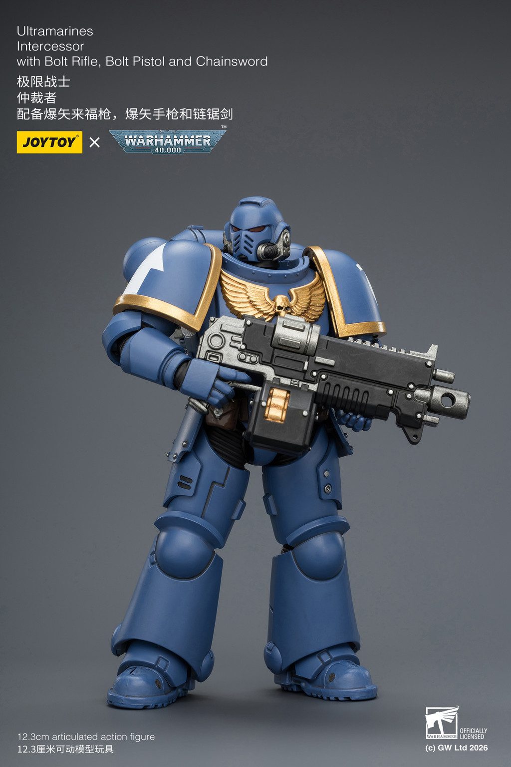 Ultramarines Intercessor with Bolt Rifle, Bolt Pistol and Chainsword - view 11