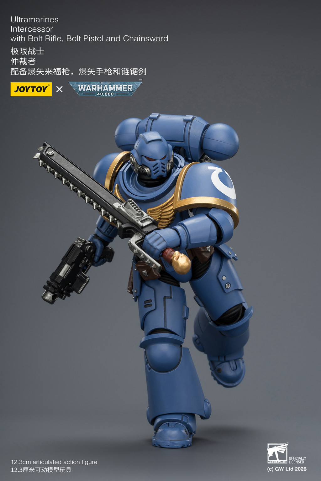 Ultramarines Intercessor with Bolt Rifle, Bolt Pistol and Chainsword - view 16