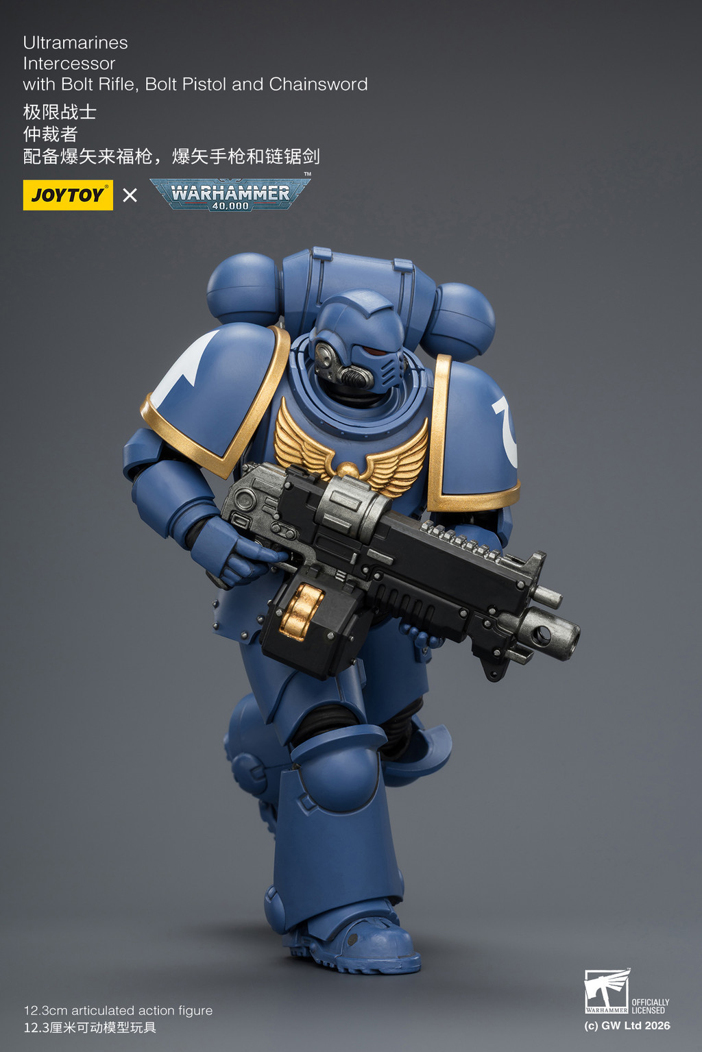 Ultramarines Intercessor with Bolt Rifle, Bolt Pistol and Chainsword - view 14