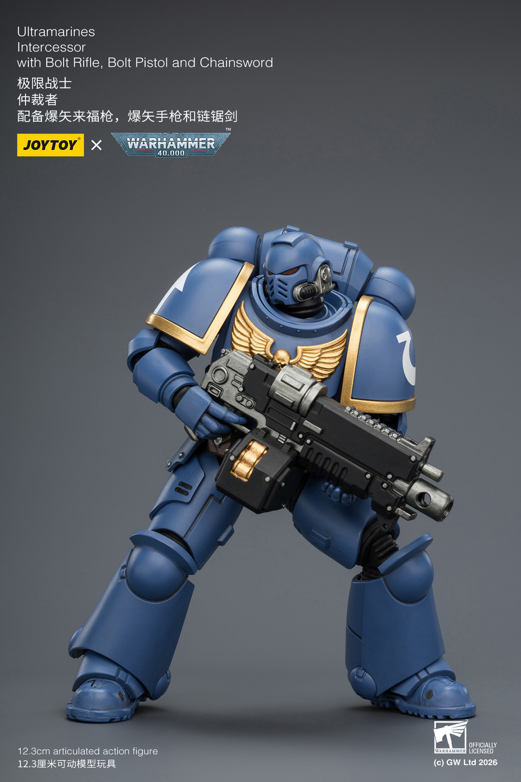 Ultramarines Intercessor with Bolt Rifle, Bolt Pistol and Chainsword - view 13