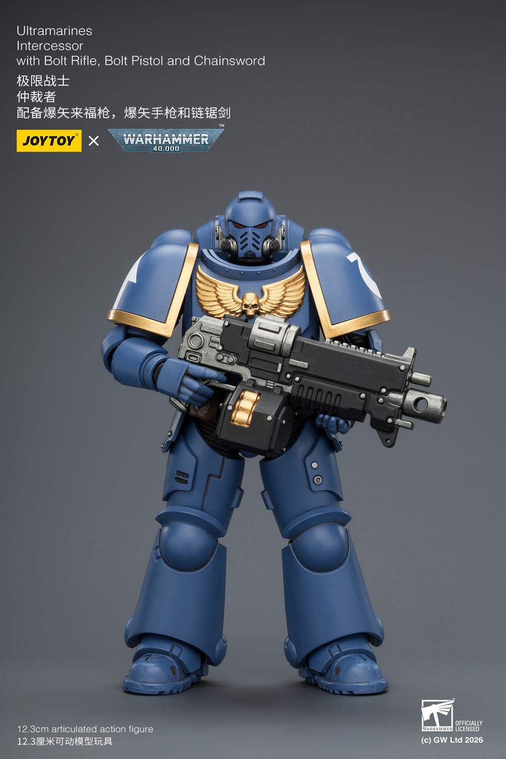 Ultramarines Intercessor with Bolt Rifle, Bolt Pistol and Chainsword - view 10