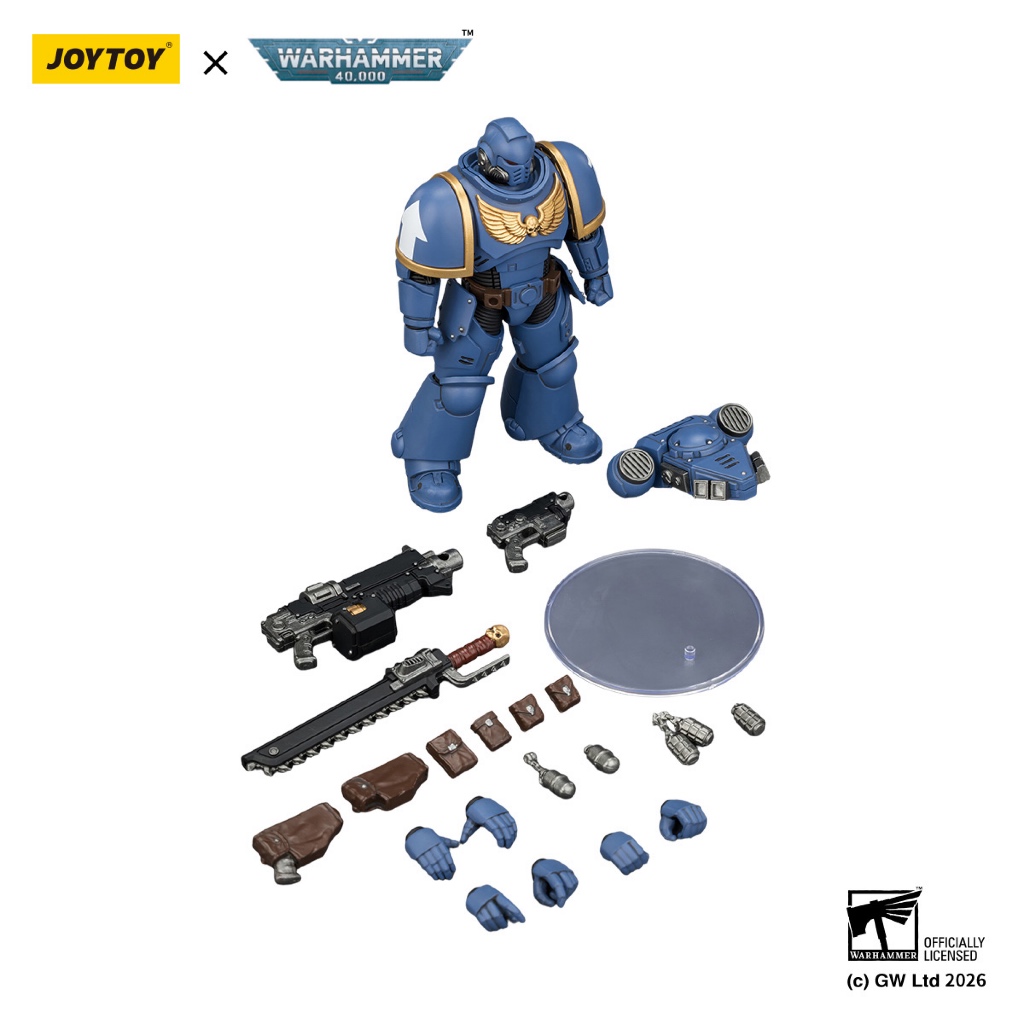 Ultramarines Intercessor with Bolt Rifle, Bolt Pistol and Chainsword - view 8