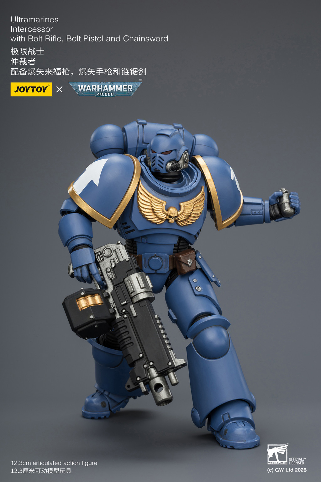 Ultramarines Intercessor with Bolt Rifle, Bolt Pistol and Chainsword - view 15