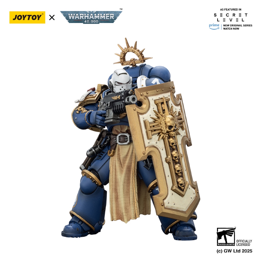 Ultramarines Levantus with Power Sword, Stormshield and Bolt Pistol - view 6