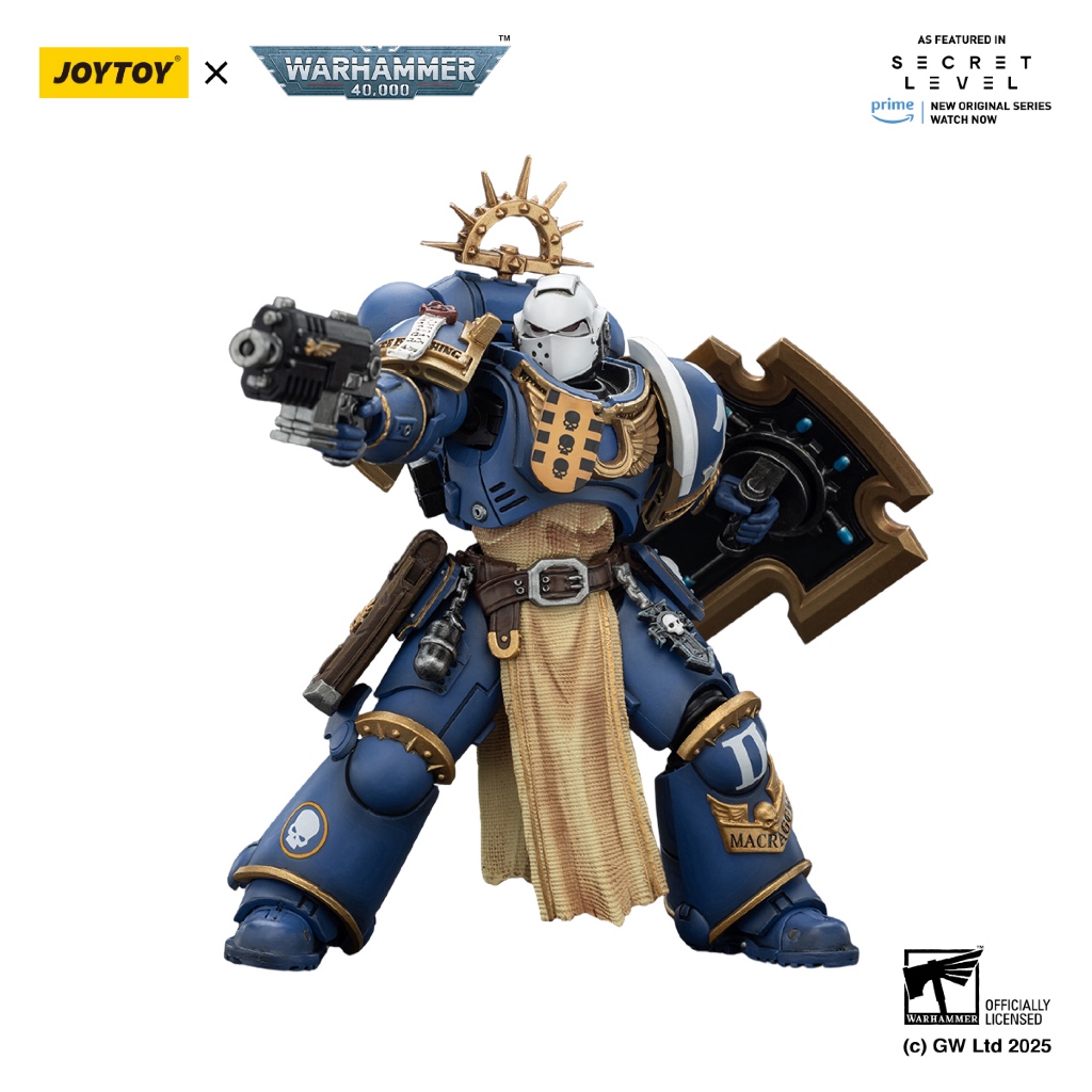 Ultramarines Levantus with Power Sword, Stormshield and Bolt Pistol - view 5