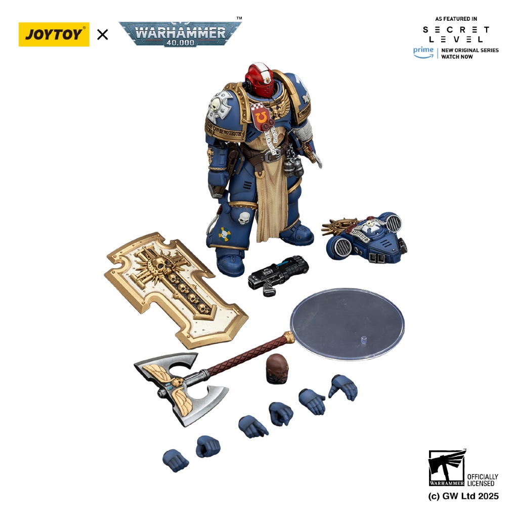 Ultramarines Metaurus with Power Axe, Stormshield and Plasma Pistol - view 6