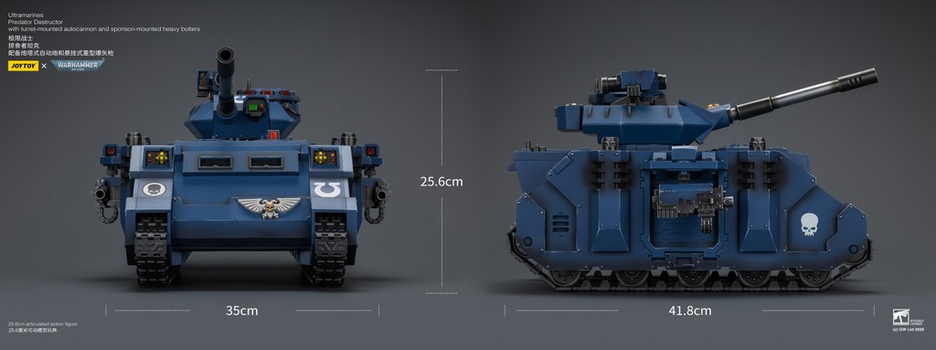 Ultramarines Predator Destructor with turret-mounted autocannon and sponson-mounted heavy bolters - view 8