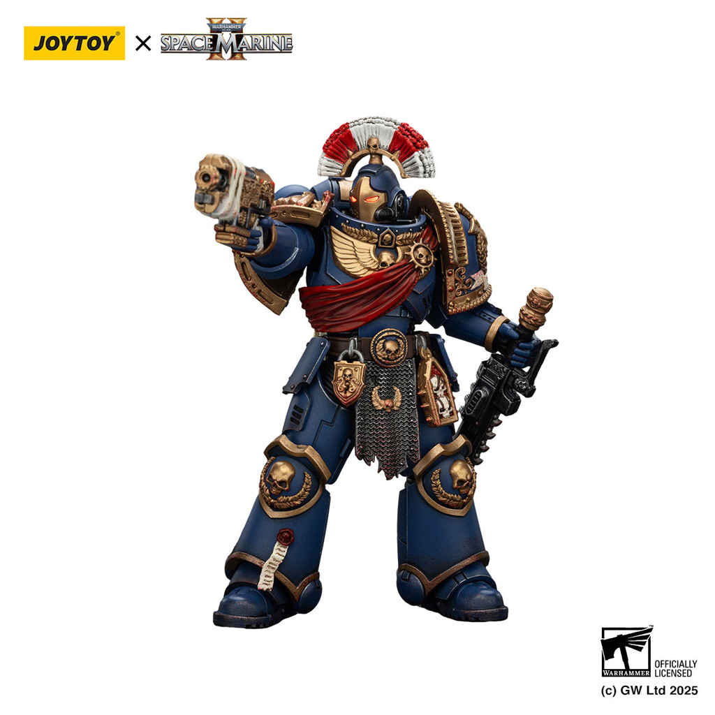 Ultramarines Relic Secundus Armour with Artificer bolt rifle, chainsword and bolt pistol - view 6