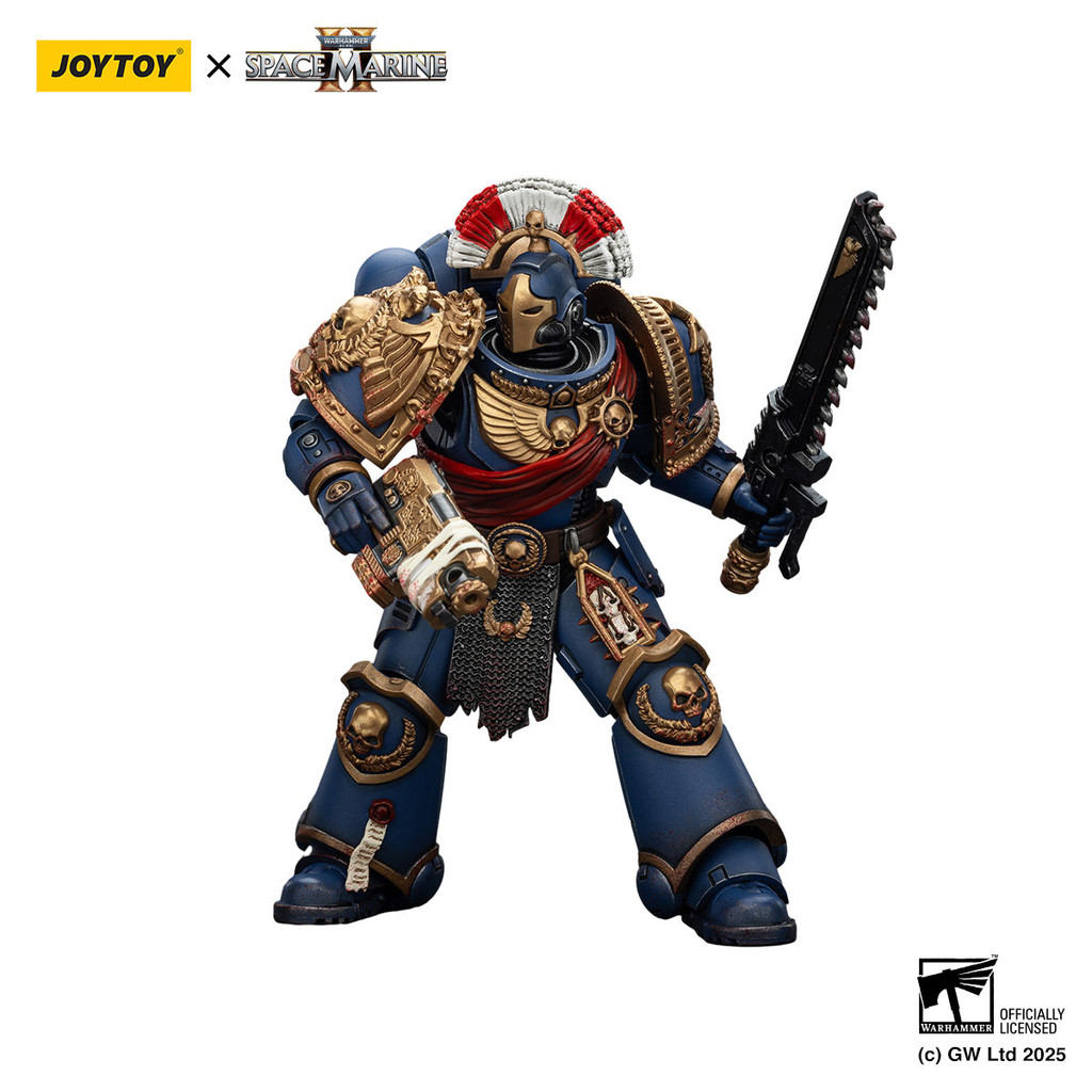 Ultramarines Relic Secundus Armour with Artificer bolt rifle, chainsword and bolt pistol - view 5