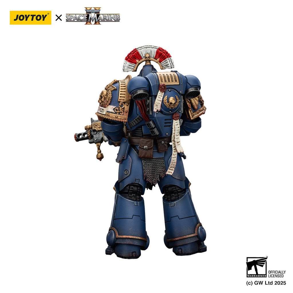 Ultramarines Relic Secundus Armour with Artificer bolt rifle, chainsword and bolt pistol - view 4