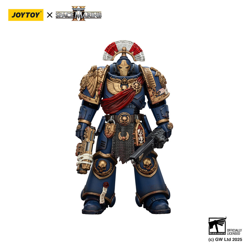 Ultramarines Relic Secundus Armour with Artificer bolt rifle, chainsword and bolt pistol - view 3