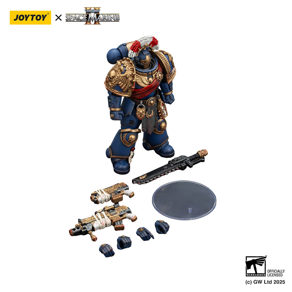 Ultramarines Relic Secundus Armour with Artificer bolt rifle, chainsword and bolt pistol - view 7
