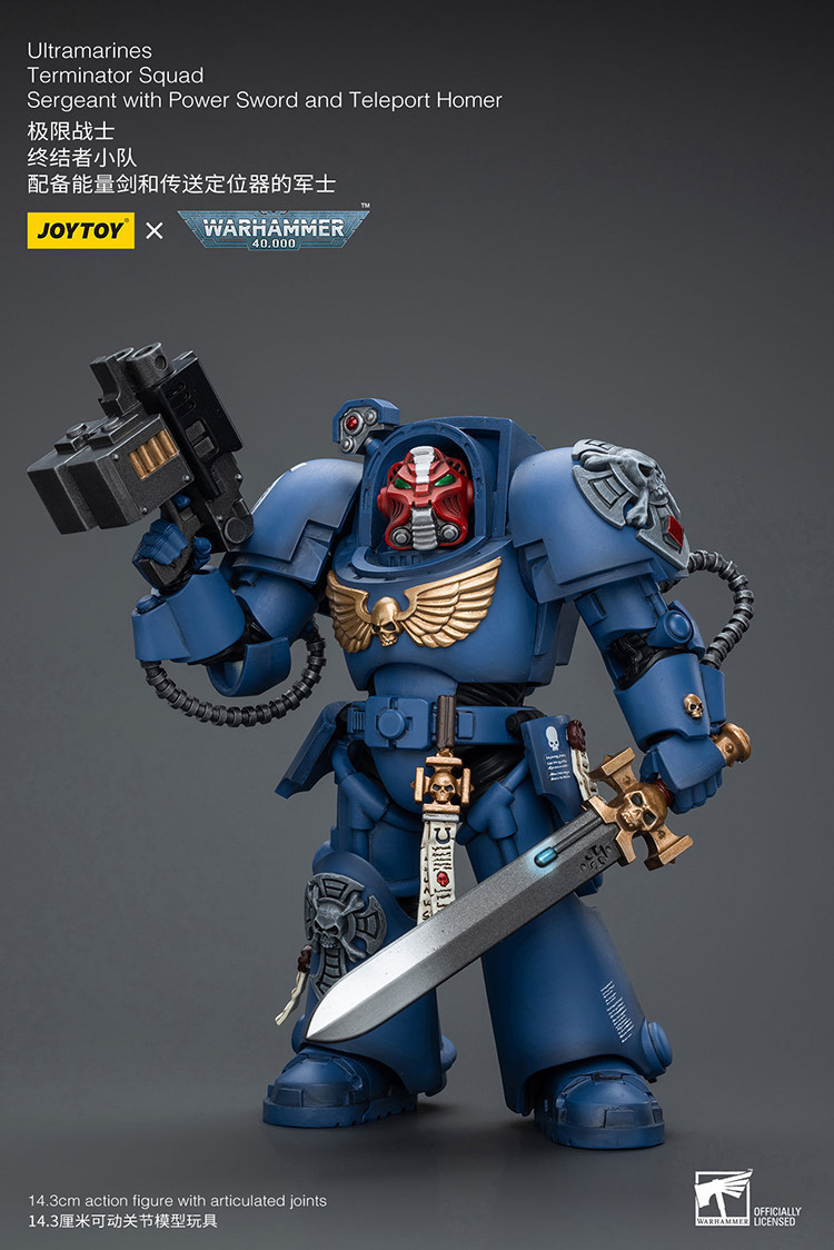 Ultramarines Terminator Squad Sergeant with Power Sword and Teleport Homer - view 12