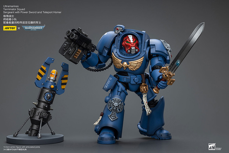 Ultramarines Terminator Squad Sergeant with Power Sword and Teleport Homer - view 8