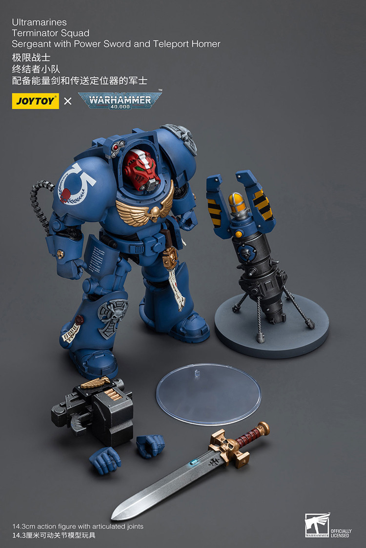Ultramarines Terminator Squad Sergeant with Power Sword and Teleport Homer - view 7
