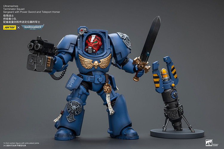 Ultramarines Terminator Squad Sergeant with Power Sword and Teleport Homer - view 9