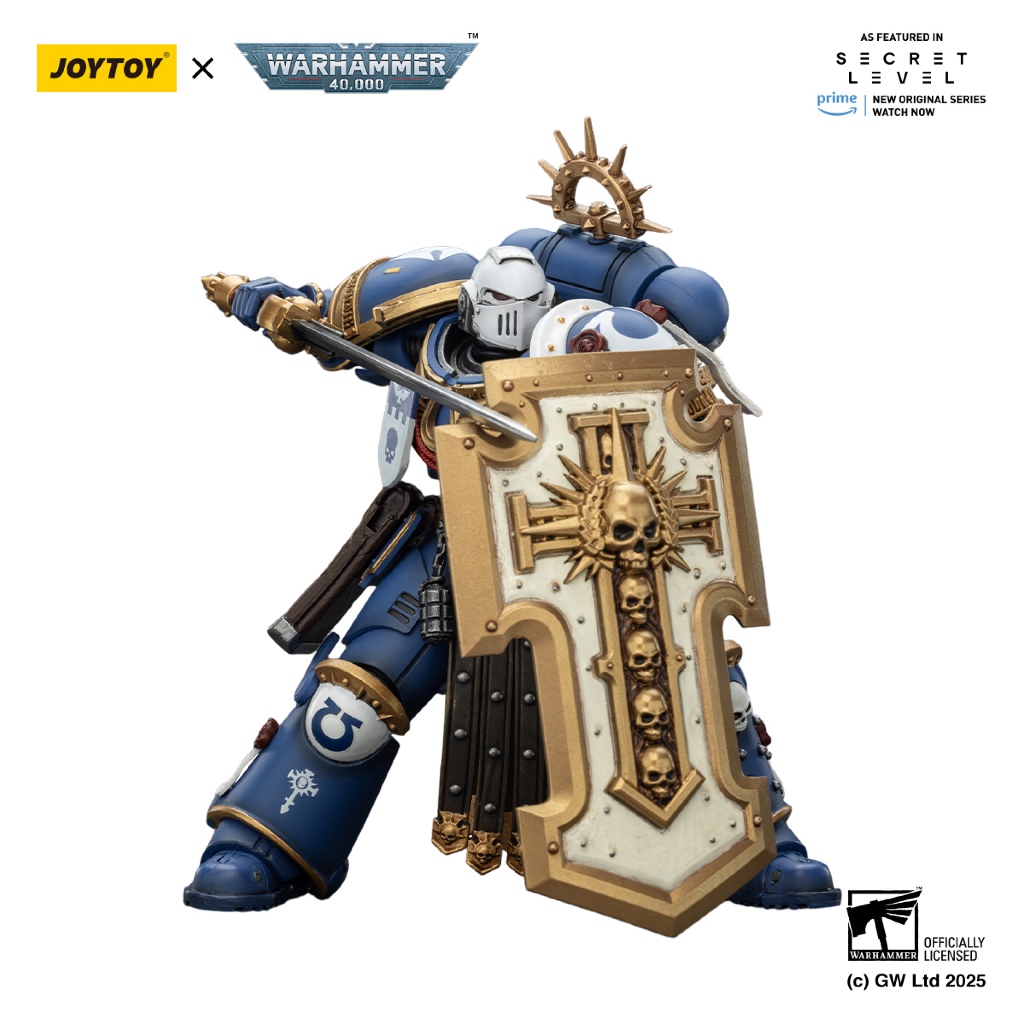 Ultramarines Torvald with Power Sword, Stormshield and Bolt Pistol - view 6