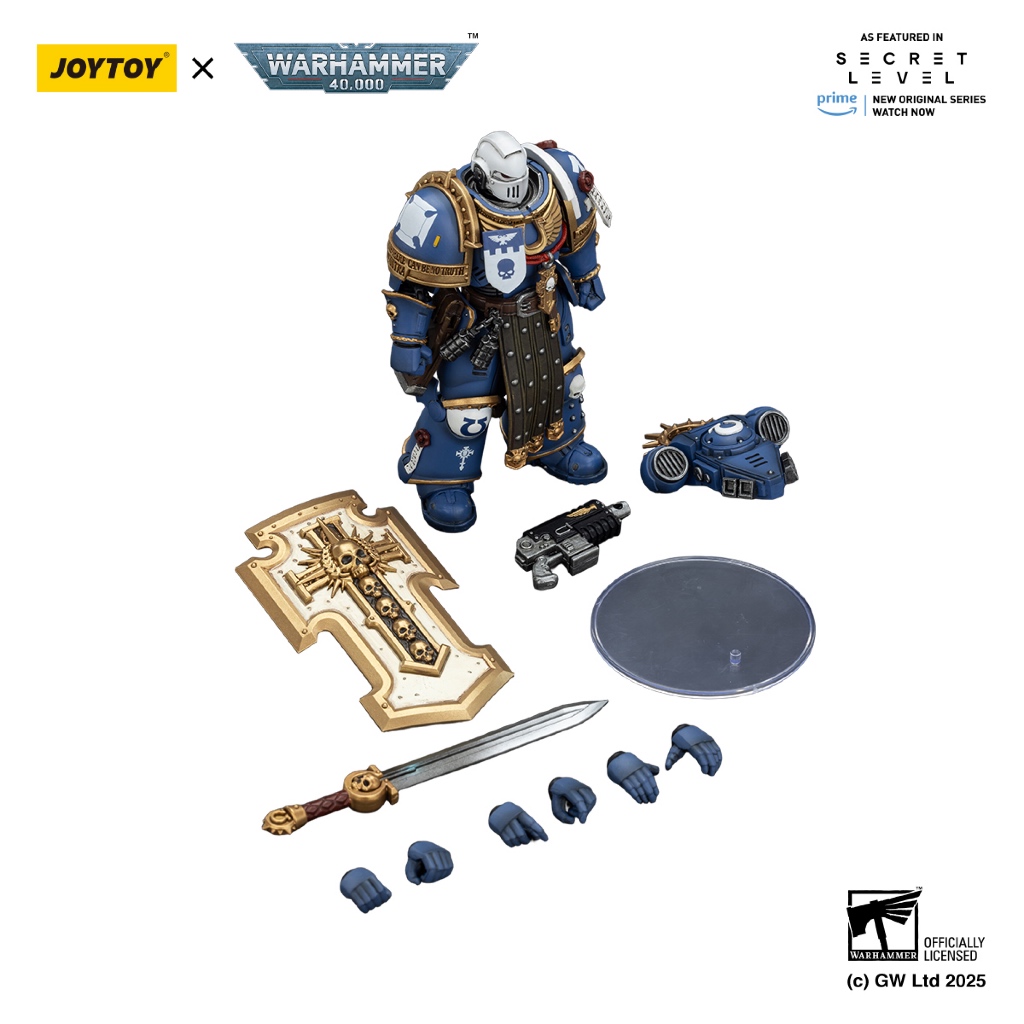 Ultramarines Torvald with Power Sword, Stormshield and Bolt Pistol - view 7