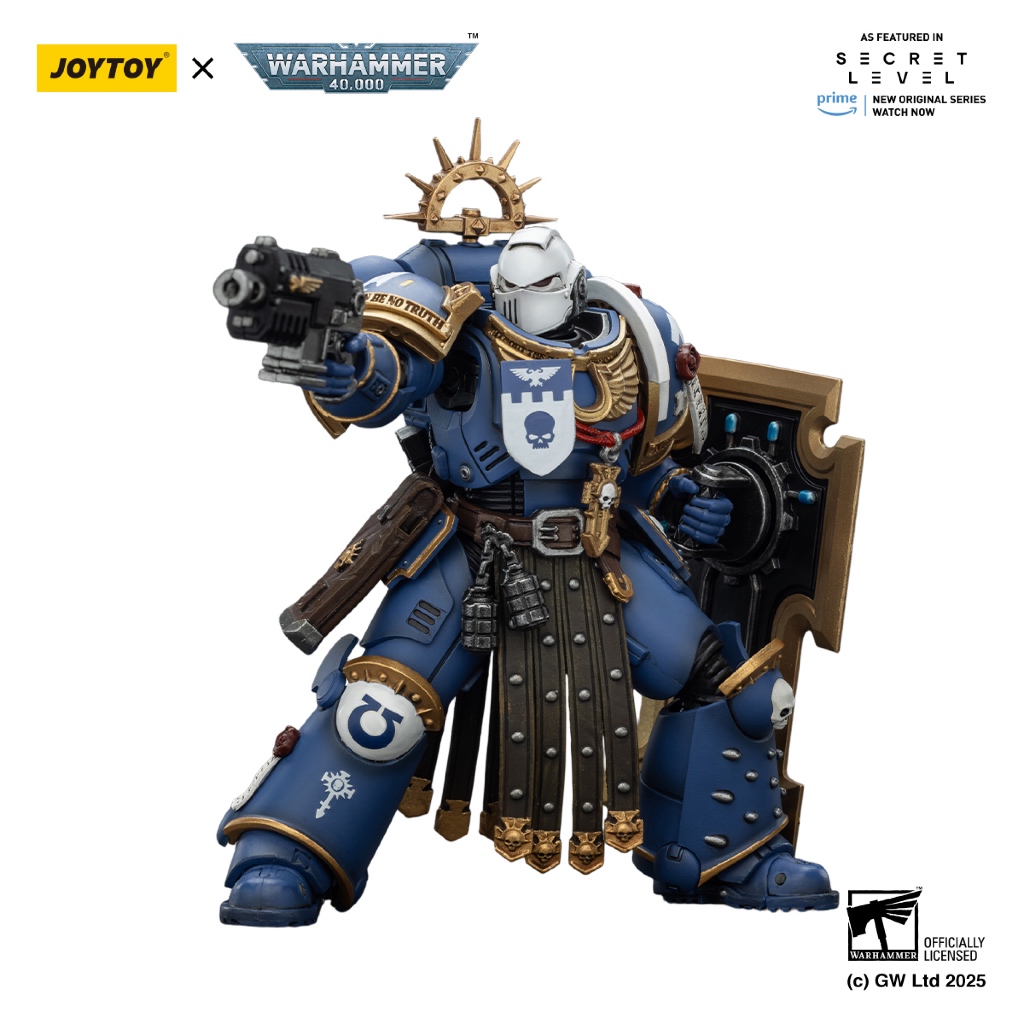 Ultramarines Torvald with Power Sword, Stormshield and Bolt Pistol - view 5