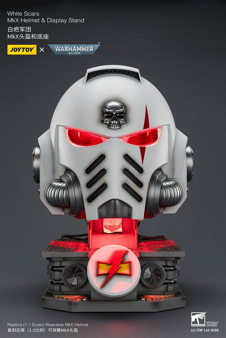White Scars MkX Helmet& Display Stand - view 20