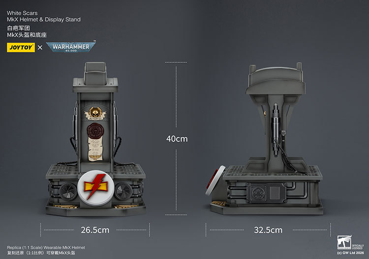 White Scars MkX Helmet& Display Stand - view 9