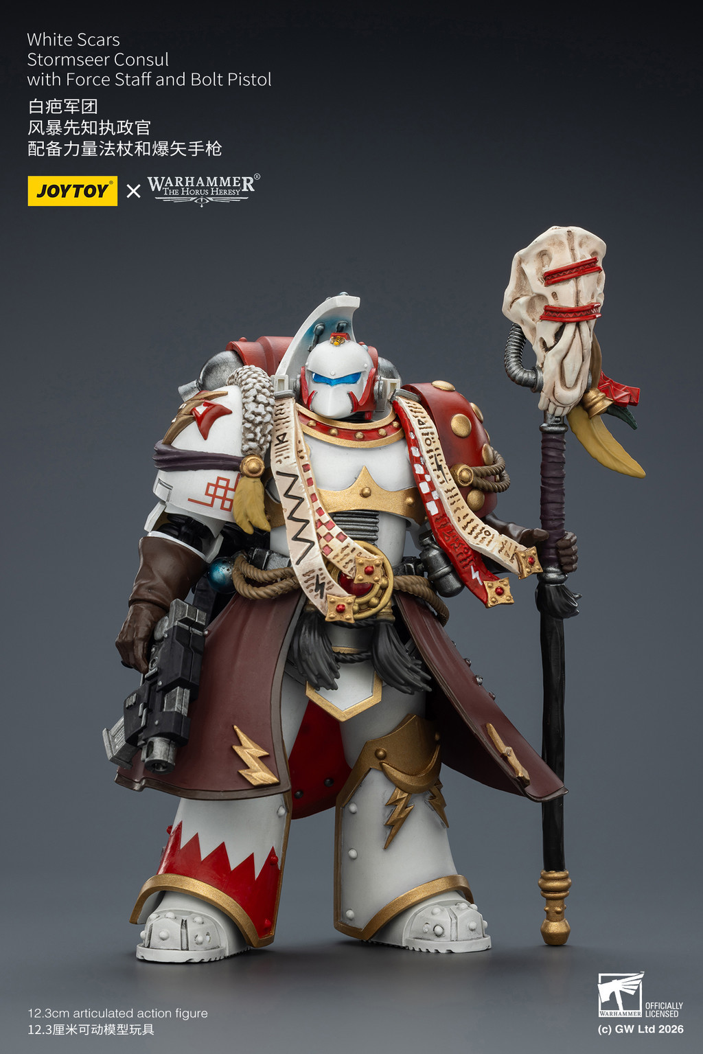 White Scars Stormseer Consul with Force Staff and Bolt Pistol - view 10