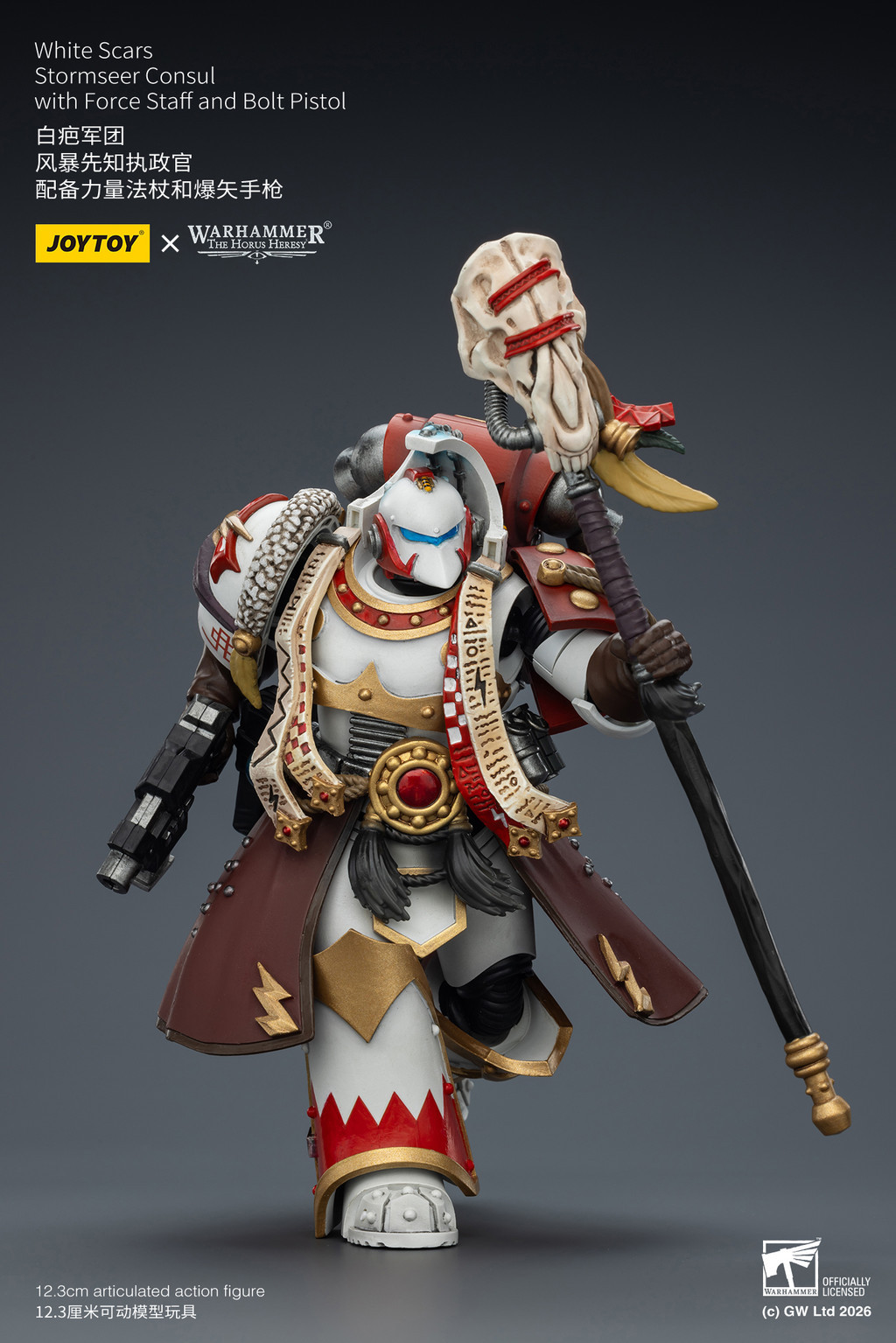 White Scars Stormseer Consul with Force Staff and Bolt Pistol - view 13