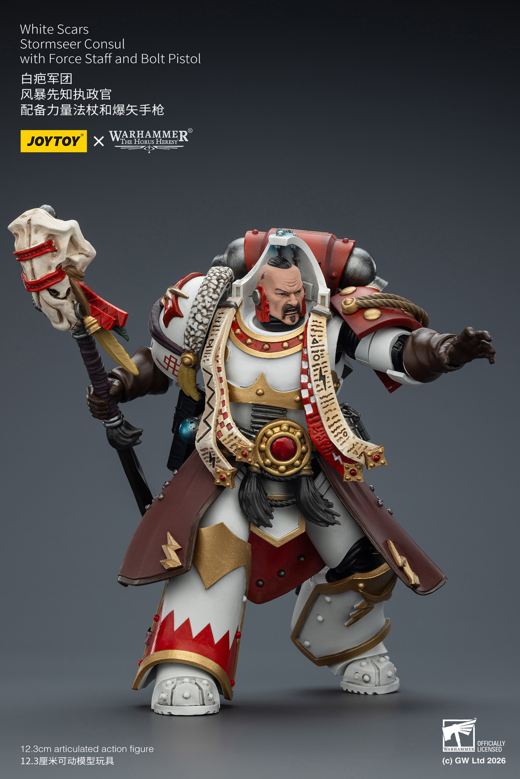 White Scars Stormseer Consul with Force Staff and Bolt Pistol - view 15