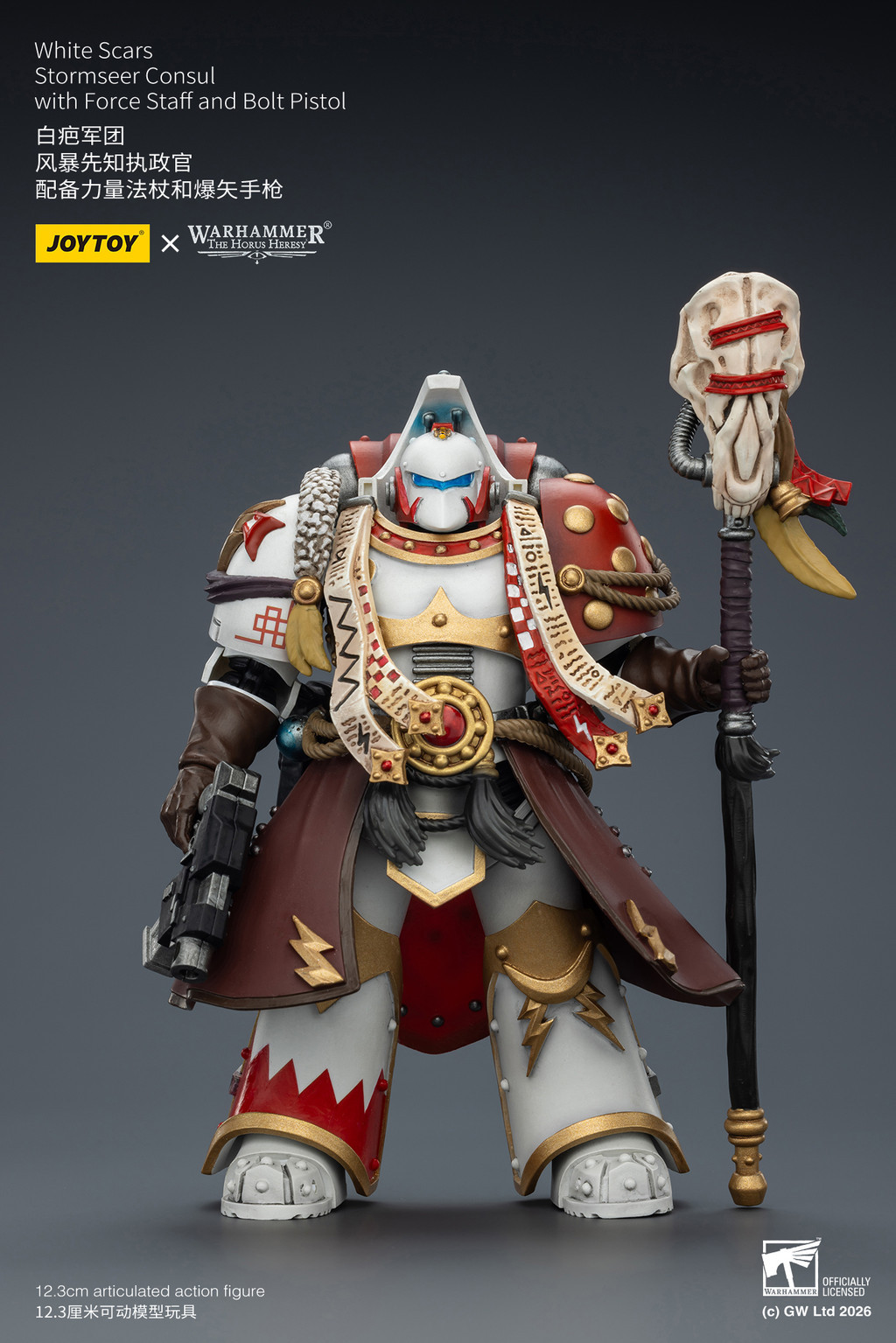 White Scars Stormseer Consul with Force Staff and Bolt Pistol - view 9