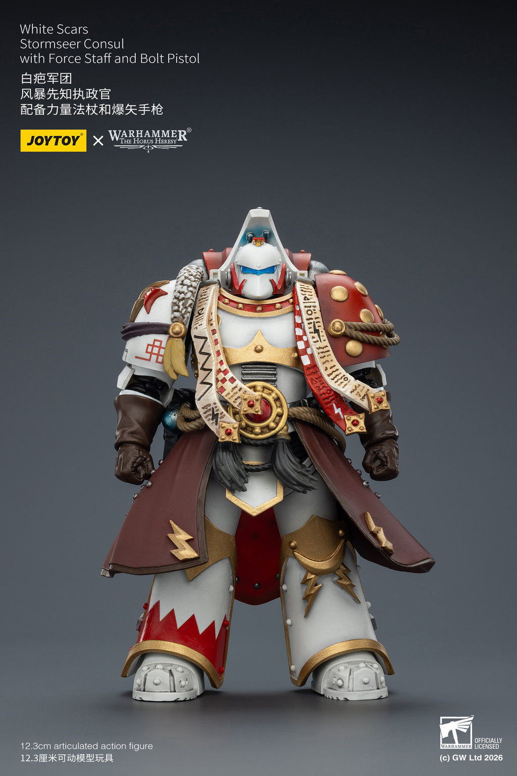 White Scars Stormseer Consul with Force Staff and Bolt Pistol - view 8