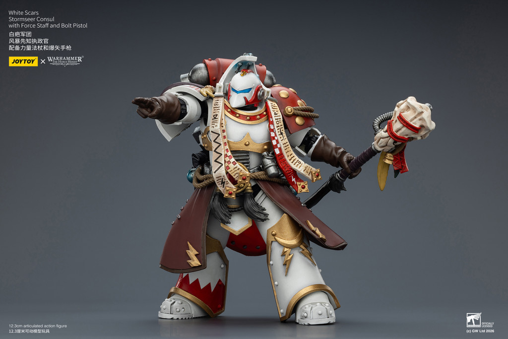 White Scars Stormseer Consul with Force Staff and Bolt Pistol - view 14