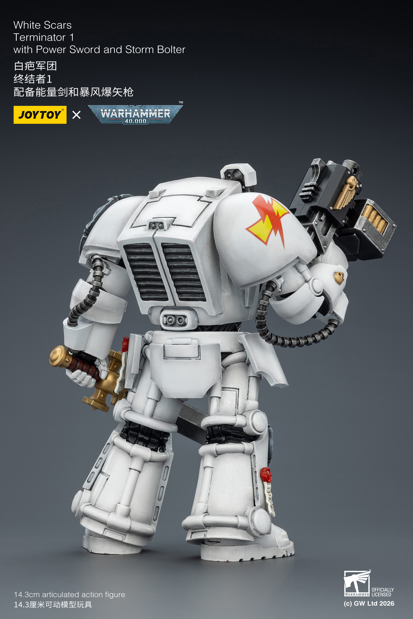 White Scars Terminator 1 with Power Sword and Storm Bolter - view 10