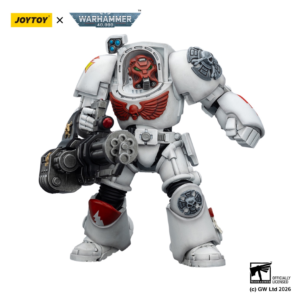 White Scars Terminator 3 with Power Fist and Assault Cannon - view 4