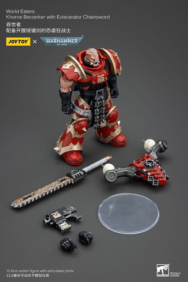 World Eaters Khorne Berzerker with Eviscerator Chainsword - view 12