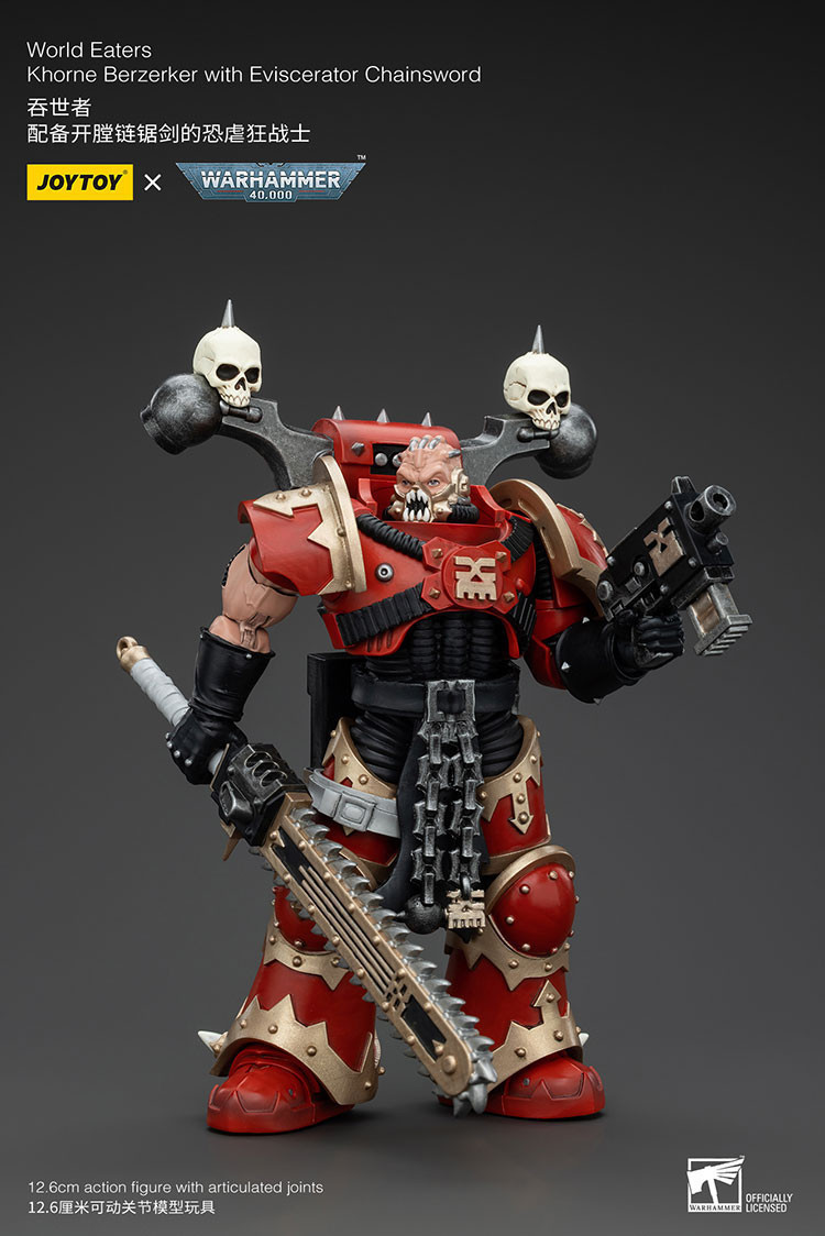 World Eaters Khorne Berzerker with Eviscerator Chainsword - view 8