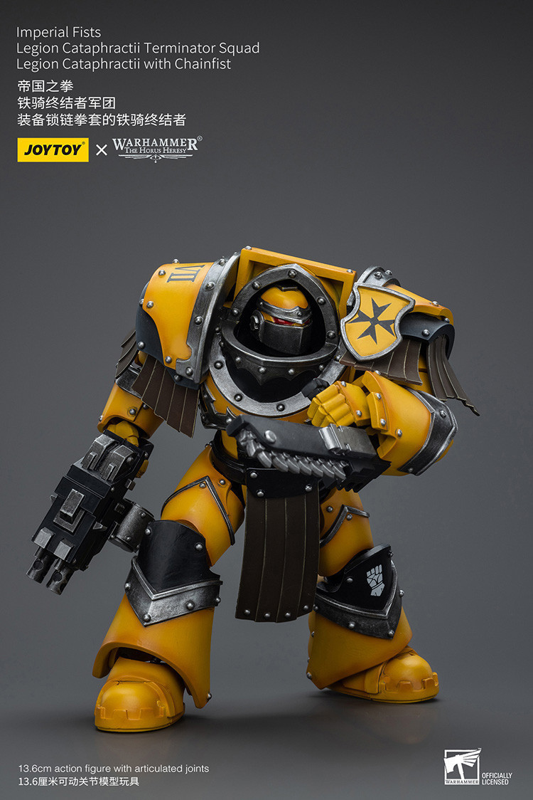 Imperial Fists Legion Cataphractii Terminator Squad Legion Cataphractii with Chainfist - view 7