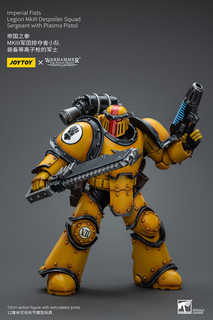 Imperial Fists Legion MkIII Despoiler Squad Sergeant with Plasma Pistol - view 8
