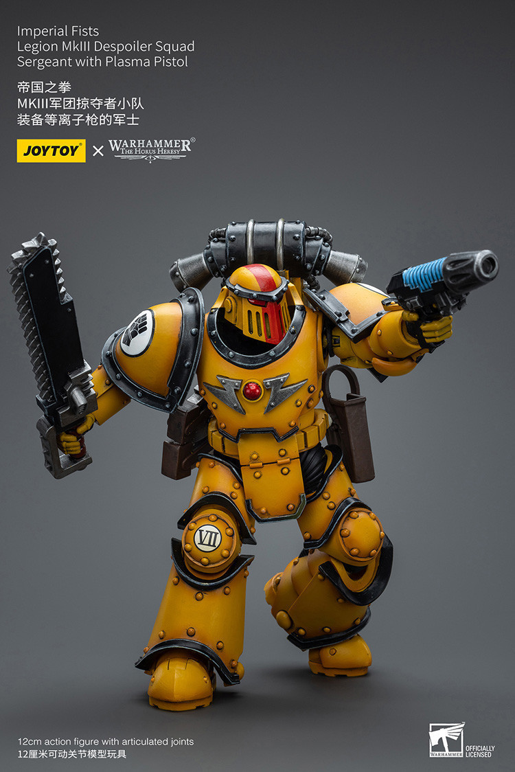 Imperial Fists Legion MkIII Despoiler Squad Sergeant with Plasma Pistol - view 9