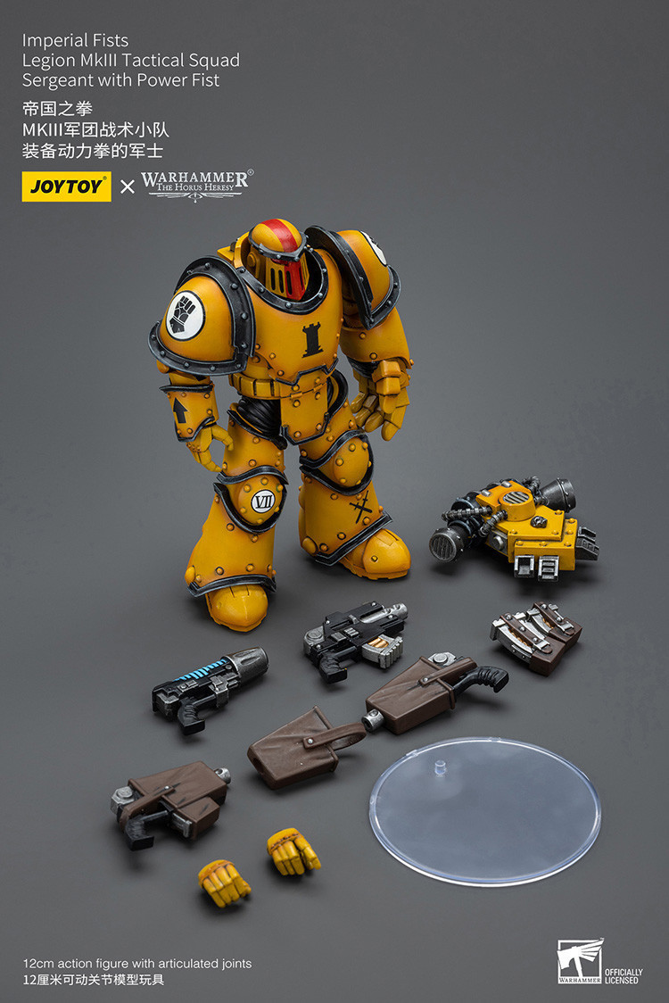 Imperial Fists Legion MkIII Tactical Squad Sergeant with Power Fist - view 7