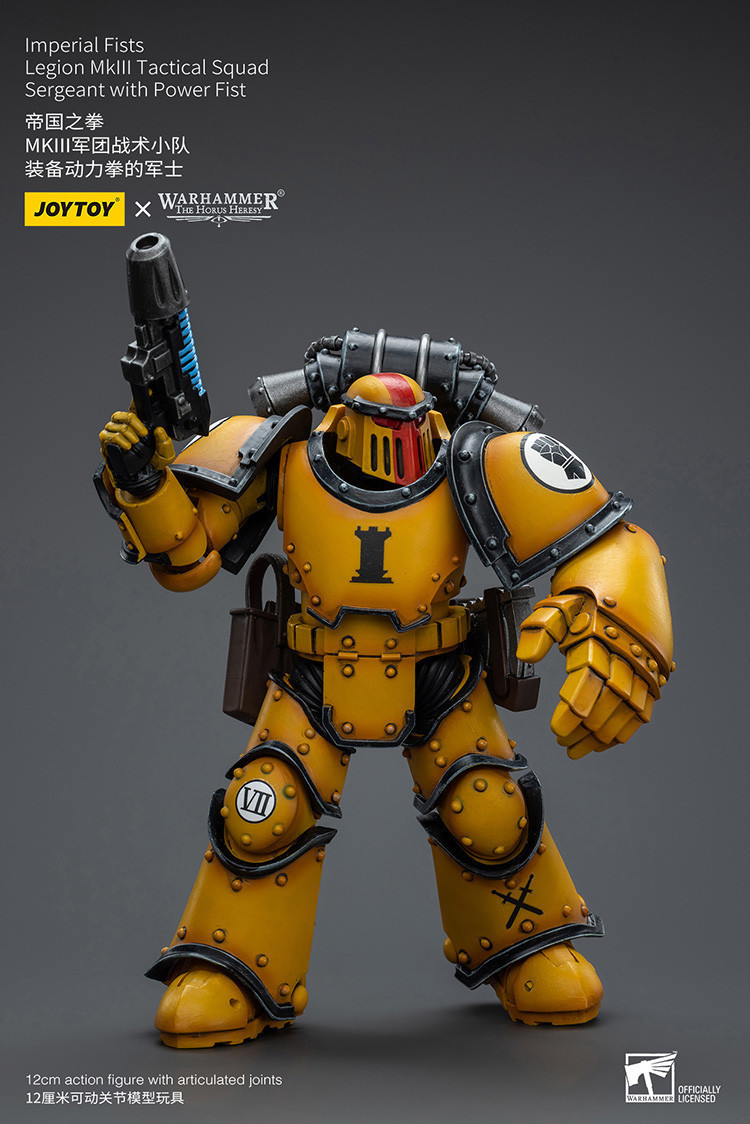 Imperial Fists Legion MkIII Tactical Squad Sergeant with Power Fist - view 9